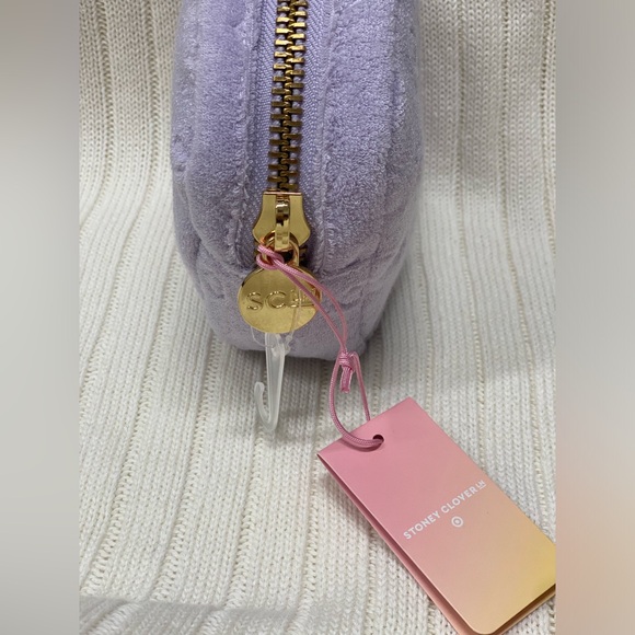 NWT Stoney Clover Lane xTarget Limited Edition Purple Terry Cloth Pouch w/hearts - Picture 9 of 14